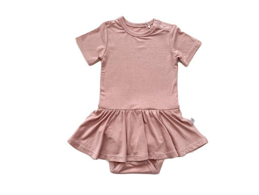 Twirl Skirt Bodysuit | Dusty Pink